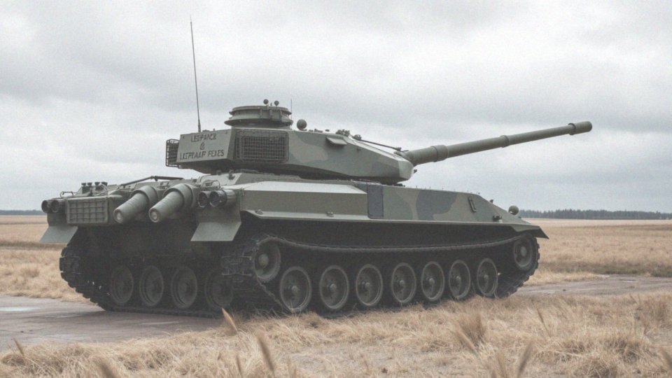 Jaką masę ma czołg Leopard 2A4?