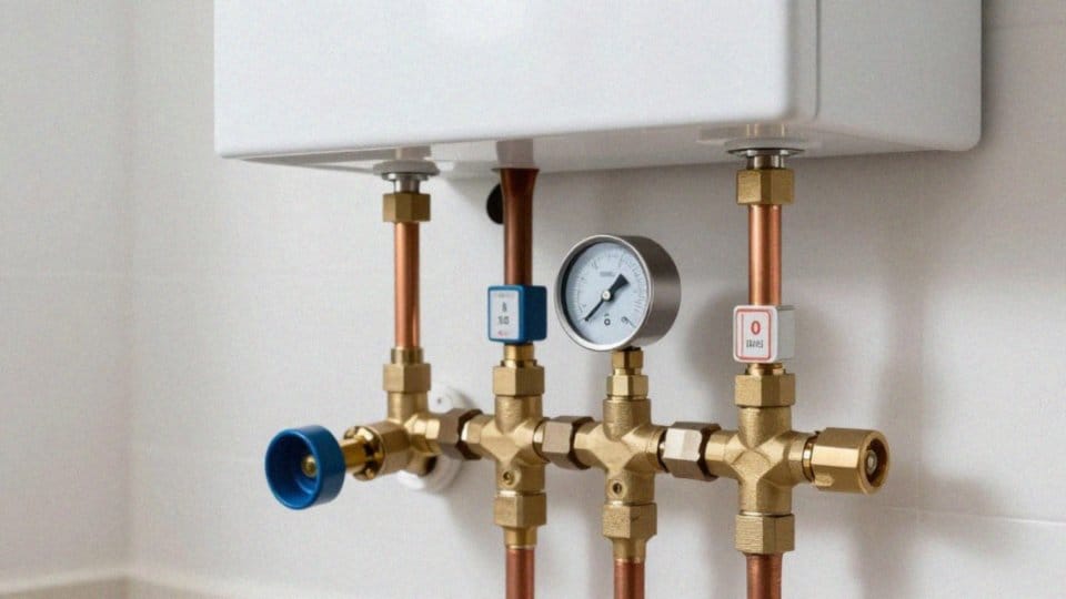 Jakie elementy bezpieczeństwa ma schemat instalacji CO i CWU?