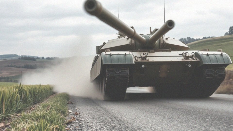 Jakie osiągi ma czołg M1 Abrams na nawierzchni utwardzonej?