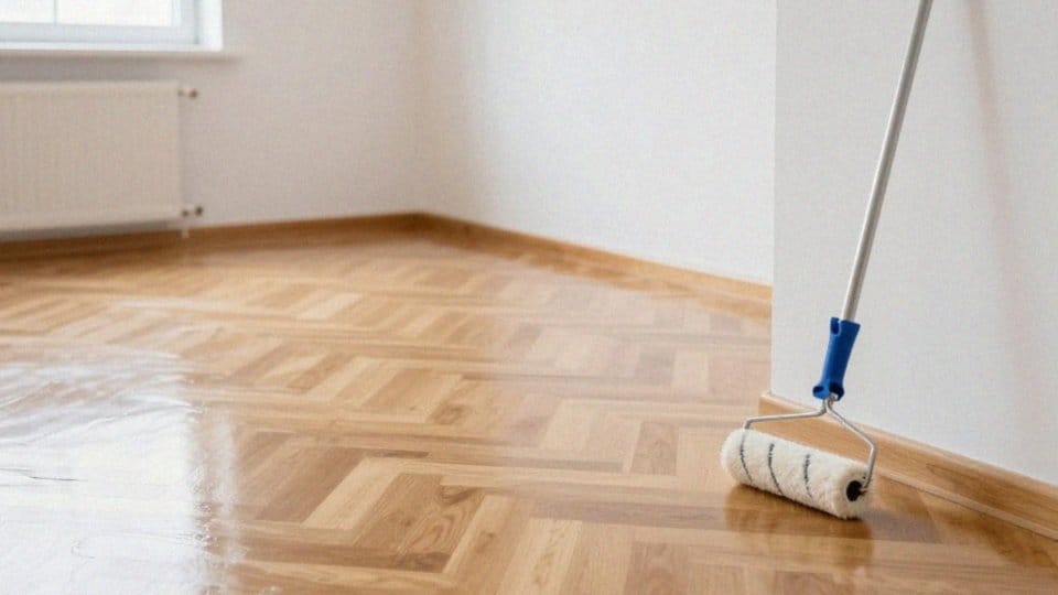 Jak przebiega aplikacja i schnięcie lakieru do parkietu?