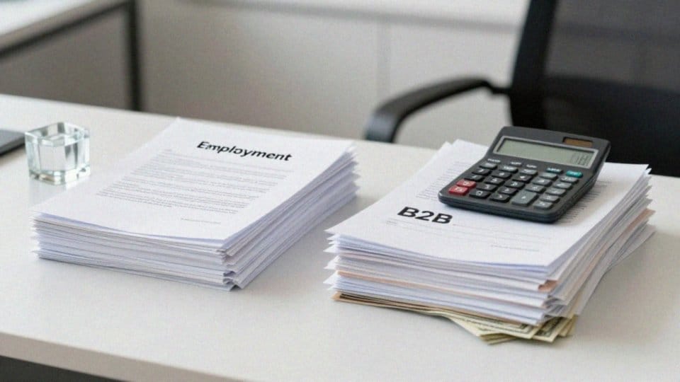 Jak umowa o pracę i B2B wpływają na pensję?