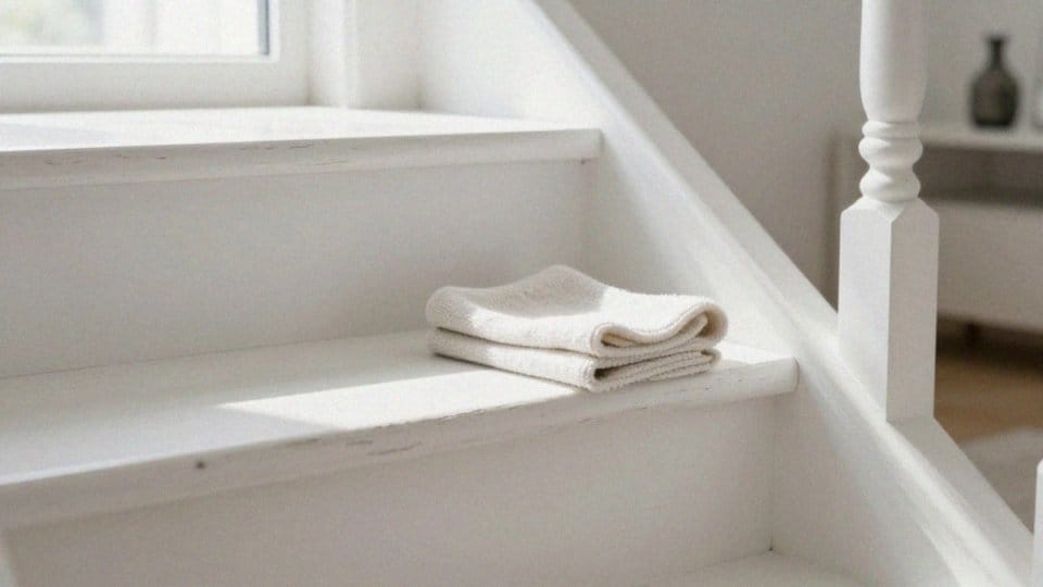 Jak pielęgnować i czyścić białe przecierane schody?