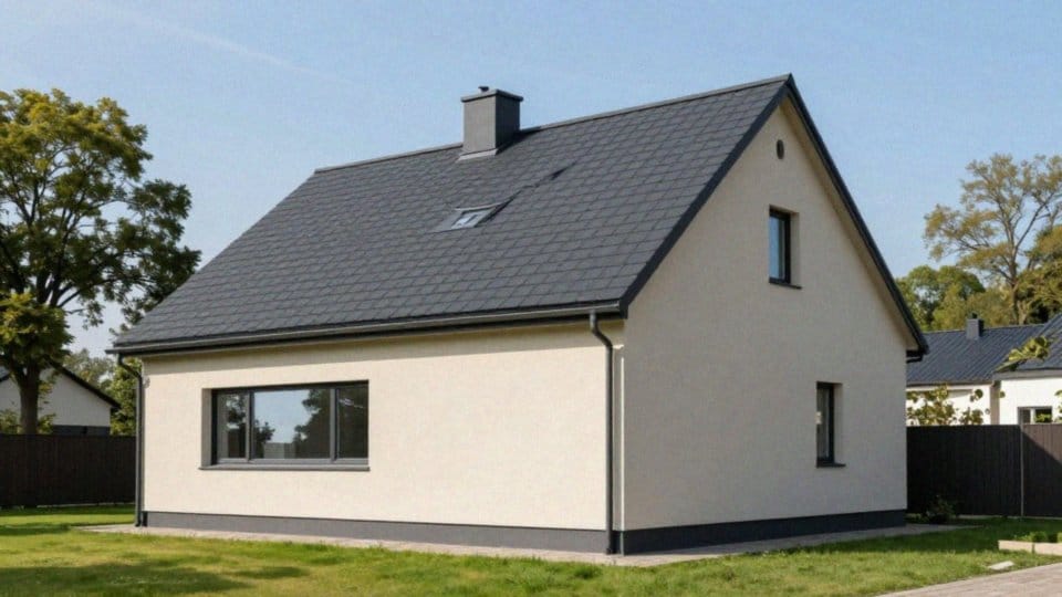 Jakie kolory elewacji unikać przy ciemnym dachu?