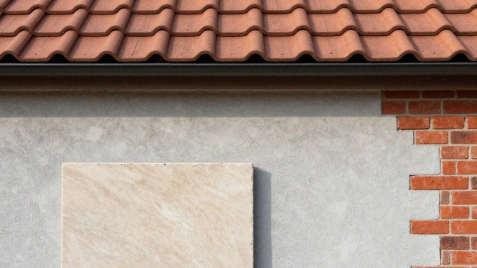 Jakie materiały elewacyjne poza drewnem pasują do kasztanowej dachówki?