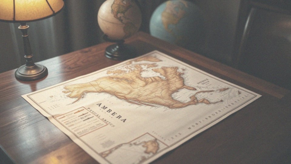 Jakie cechy charakteryzują mapę ogólnogeograficzną Ameryki Północnej?